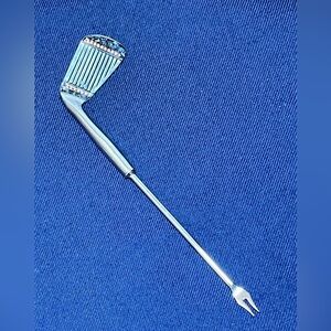 Vintage Golf Club stainless steel cocktail fork / bar utensil 9”